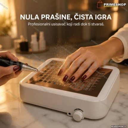 Aspirator za nokte 120W sa izmenjivim filterom — beli