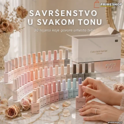 CANNI CC7 set gel lakova 30 bočica × 9 ml — HEMA free formula