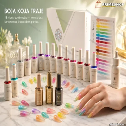 Venalisa V5 gel lakovi set 18 boja bez HEMA i TPO, 10 ml