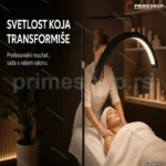 LED podna lampa polumesec HD-M6X 40W sa stativom i daljinskim
