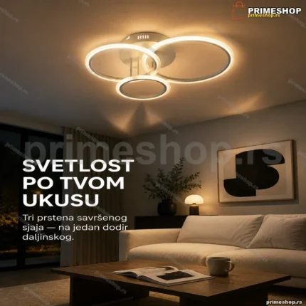LED plafonjera 84W bela sa daljinskim, prsten dizajn DL1179