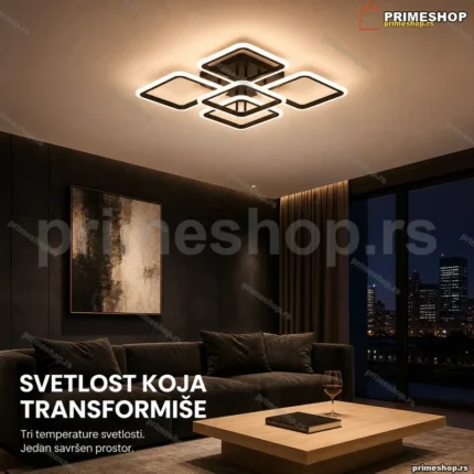 LED plafonjera 90W kvadratna 40x40 cm sa promenom boje