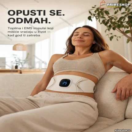 Masažni pojas za struk sa EMS impulsima, grejanjem i tajmerom QI001