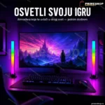RGB svetlosni barovi 26 cm — par sa app kontrolom i muzikom