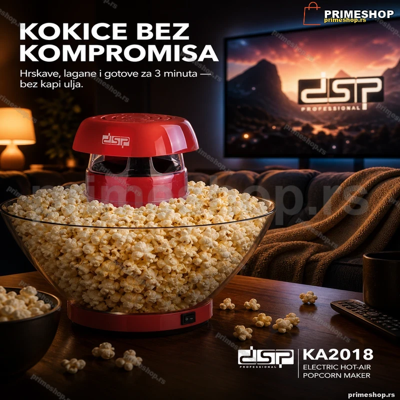 DSP KA2018 aparat za kokice bez ulja na vrući vazduh 1200 W DSP KA2018 aparat za kokice bez ulja na vrući vazduh 1200 W