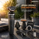 DSP 60087A punjivi set za negu 4u1 — brijač, trimer, precizni nastavak