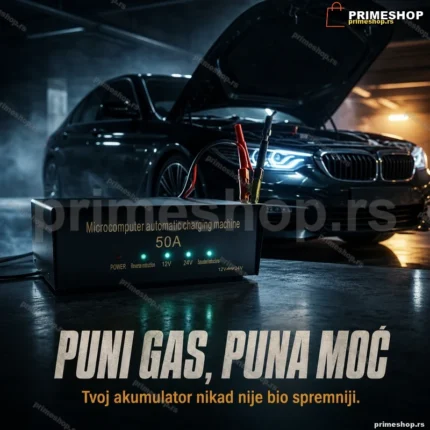 BTC mikroprocesorski punjač akumulatora 12V 24V do 50A sa displejom