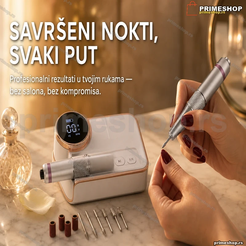 Punjiva turpija za nokte BQ-109 – 35.000 o/min, 2400 mAh Punjiva turpija za nokte BQ-109 – 35.000 o/min, 2400 mAh