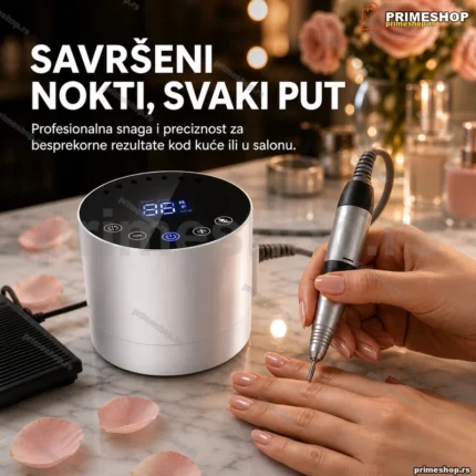 Stona turpija za nokte BQ213 – LCD ekran, pedala, 35.000 o/min