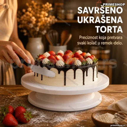 Stalak za tortu sa okretnom platformom 28 cm