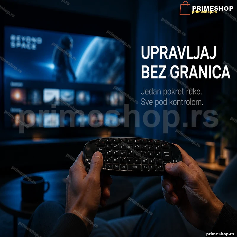 Bežični vazdušni miš sa QWERTY tastaturom i daljinskim 3u1