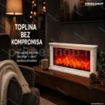 Dekorativni LED kamin sa efektom plamena — baterije ili USB napajanje
