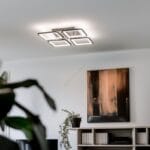 crna LED plafonjera - detalji