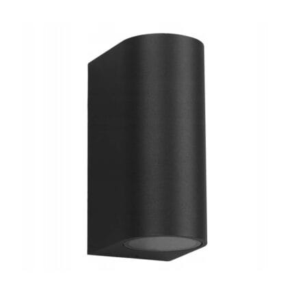 Crna cilindrična zidna lampa Z150 — up down efekat