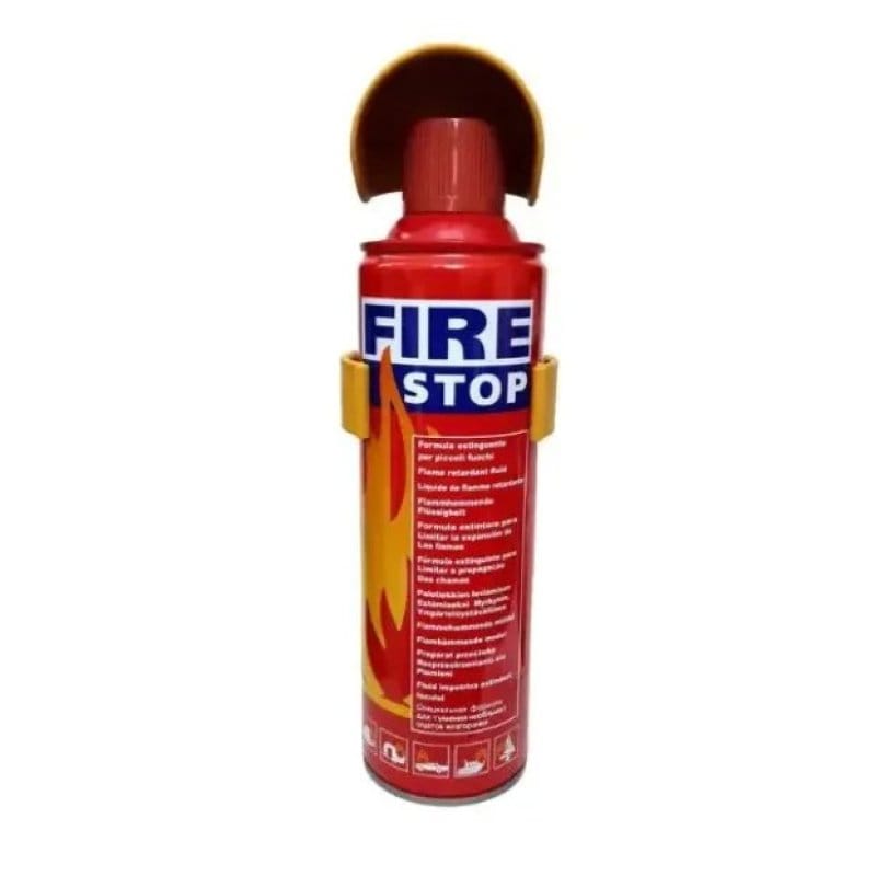 Fire Stop protivpožarni sprej 500 ml sa držačem za montažu protivpožarni sprej - prednja strana