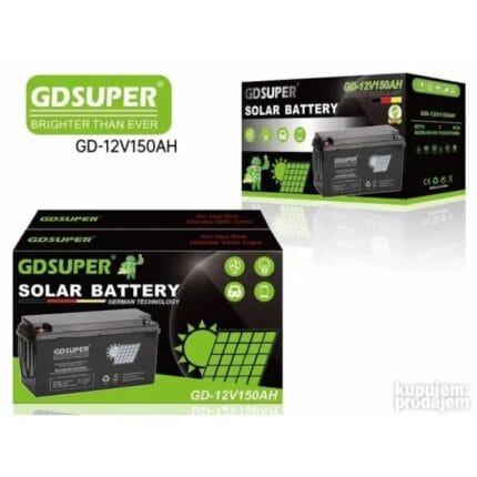GD Super gel akumulator 12V 150Ah za solarne sisteme - prednja strana