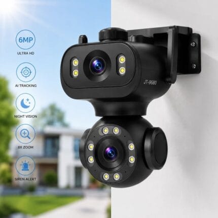 Jortan JT-9680 WiFi PTZ kamera sa dva objektiva 6MP 8x zum AI praćenje