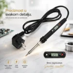 Lemilica digitalna 60W sa LCD displejem i podesivom temperaturom - prednja strana