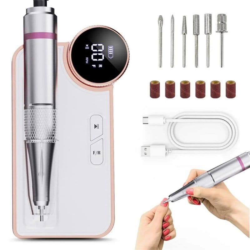Punjiva turpija za nokte BQ-109 – 35.000 o/min, 2400 mAh punjiva turpija za nokte BQ-109 - prednja strana