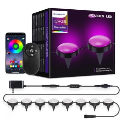 RGB lampe za baštu — komplet 15 modula na kablu, 10 m, IP67