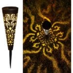 solarna baklja sa ornamentom - prednja strana