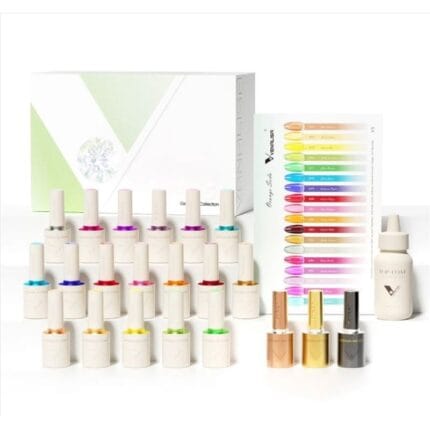 Venalisa V5 gel lakovi set 18 boja bez HEMA i TPO, 10 ml
