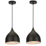 viseća lampa sa tri kupe - u prostoru