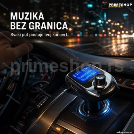 Auto MP3 plejer A32 — FM transmiter sa Bluetooth vezom i mikrofonom