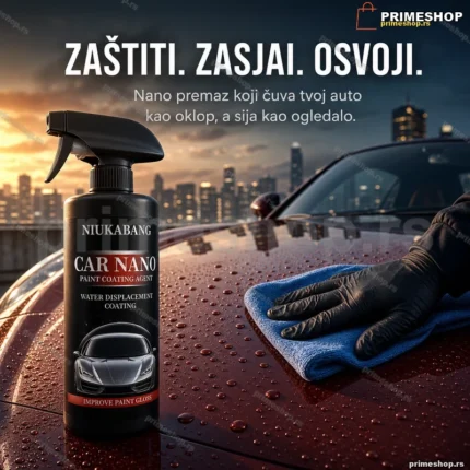 Nano zaštita laka auta u spreju — sjaj i odbijanje vode