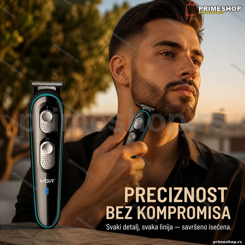 VGR V-055 fade trimer za precizne prelaze i konture — T-oštrica VGR V-055 fade trimer za precizne prelaze i konture — T-oštrica