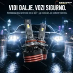 H7 M8 Pro LED sijalice sa ventilatorom i Canbus otpornicima — par