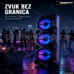 KBROAD KTS-2185 — tri zvučnika 8 inča, Bluetooth party zvučnik