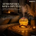 Difuzer arome kristalna kugla sa svetlosnim efektom i drvenim postoljem