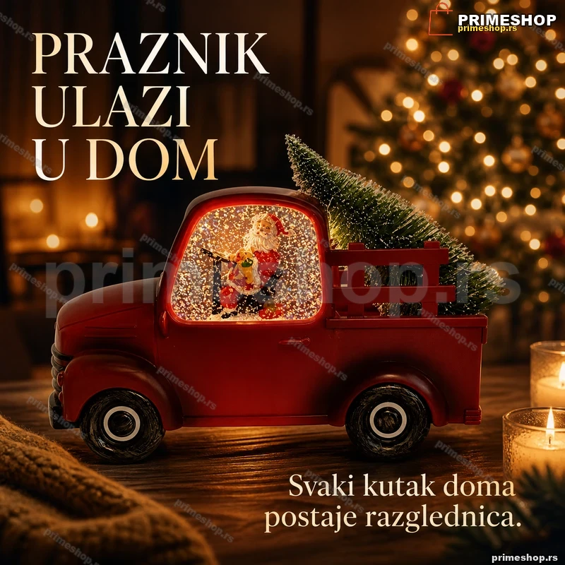 Svetleći kamionet Deda Mraza sa jelkom i 8 melodija Svetleći kamionet Deda Mraza sa jelkom i 8 melodija