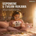 Roze instant kamera za devojčice — Jednorog, termalni štampač bez mastila