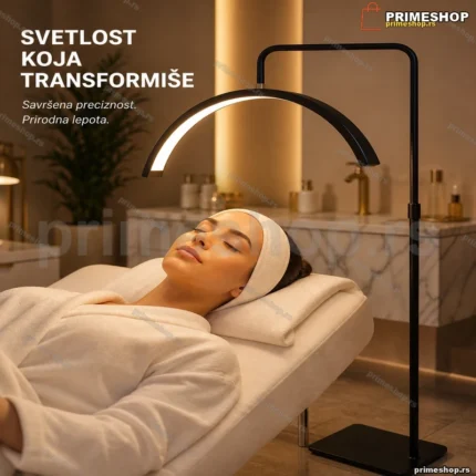 Profesionalna LED lampa polumesec HD-M8X — rasveta za kozmetički salon