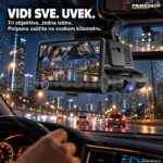 Auto kamera 3 u 1 Auto kamera Full HD unutrasnja i zadnja