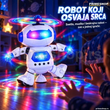 Igračka robot sa svetlom i muzikom