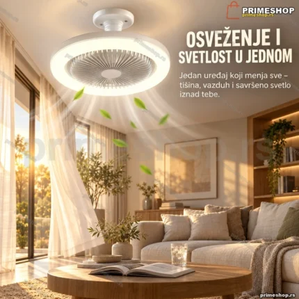 Luster Ventilator – 2 u 1 rešenje za osveženje i osvetljenje prostora!