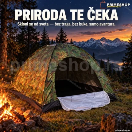 Maskirni šator za kampovanje