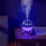 USB mini difuzer sa RGB svetlom i drvenim postoljem