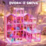 Velika vila za lutke sa 257 delova-dvorac iz snova za beskrajnu zabavu!