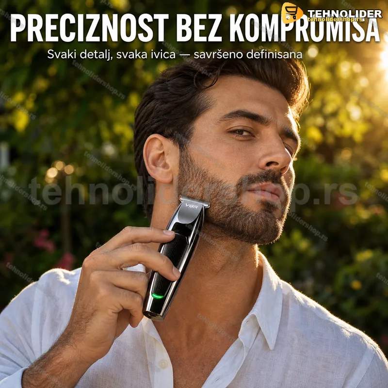 VGR V-030 mašinica sa T-oštricom — punjiva, USB mašinica sa T-oštricom - prednja strana
